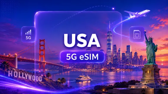 US 5G eSIM | Total Package | 20GB | 30 Days | Daily Billing | QR Code