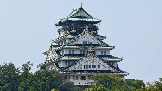 大阪一日包車｜大阪城公園天守閣+黑門市場+通天閣（不含門票）