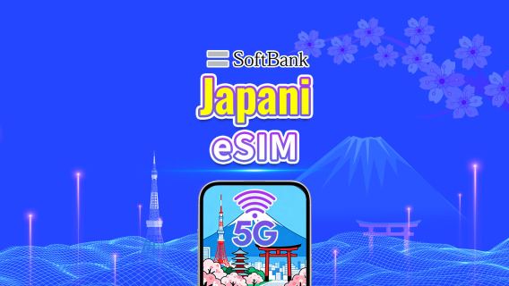 Japani SoftBank 5G eSIM  | Tukee AI:ta ja TikTokia | Päivittäinen/kokonaisdatapaketti | 1–30 päivää | 24 tunnin laskutus | QR-koodi