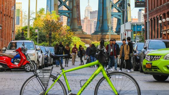 New York City: noleggio bici sul ponte di Brooklyn