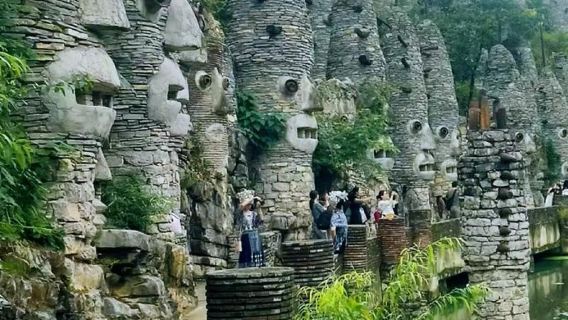 貴陽+花溪夜郎谷+花果園白宮+雙子星大樓上門接送/行程可調