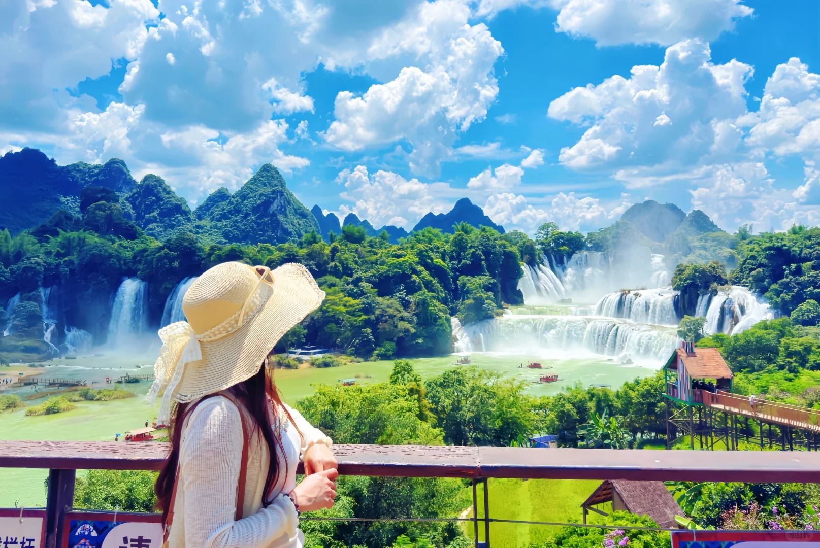 Nanning + Detian Transnational Waterfall + Mingshi Rural Bamboo Rafting 1-day Tour (Private Tour/Bus Tour Options Available)
