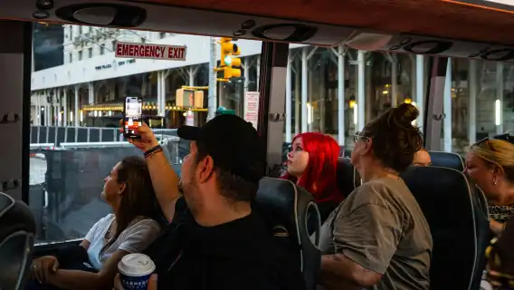 New York City: Guided Night Bus Tour
