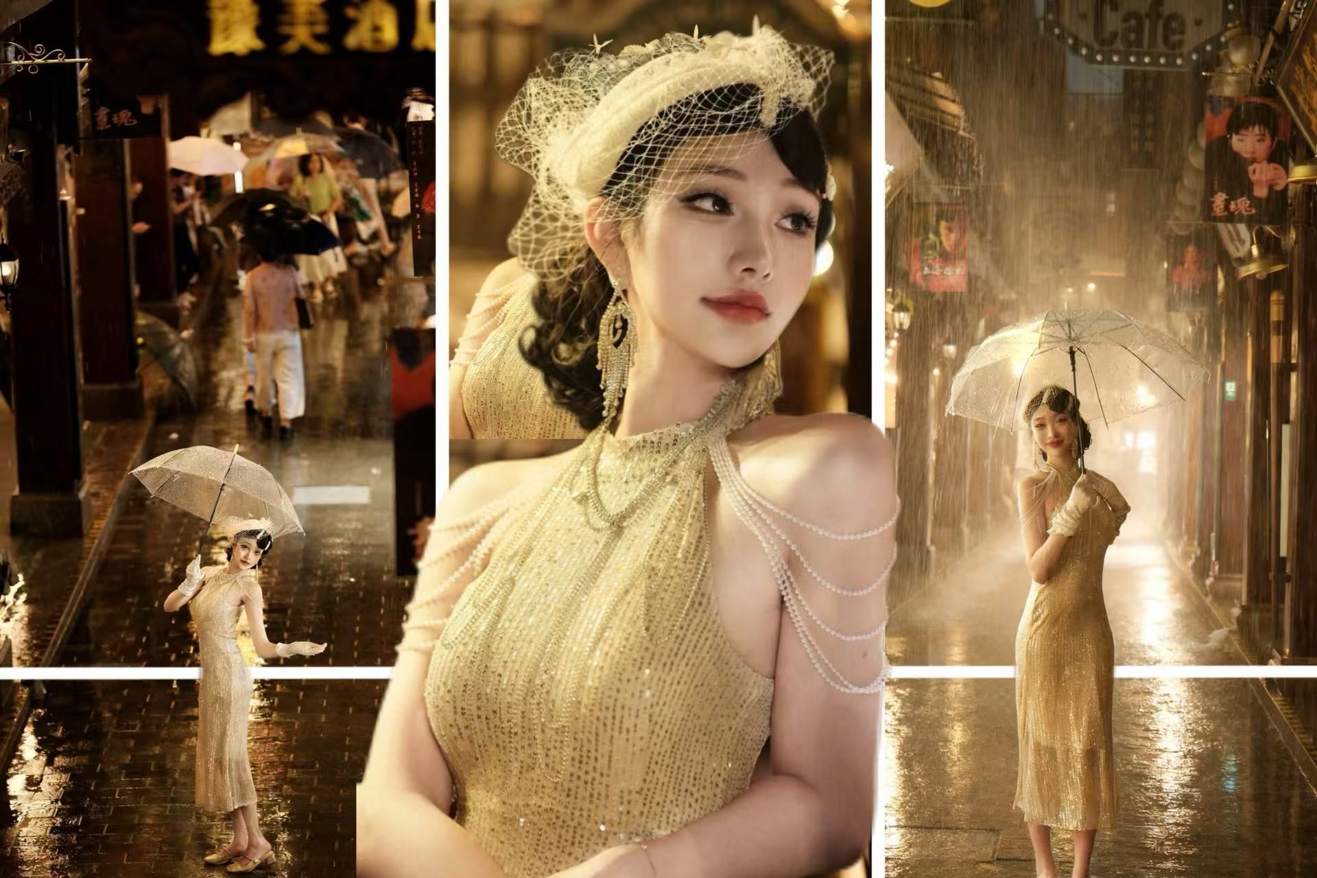 Cheongsam photography experience at Shanghai Yu Garden (cheongsam rental + old Shanghai charm + optional photographer service + Republic of China style portraits + optional makeup and costume package)