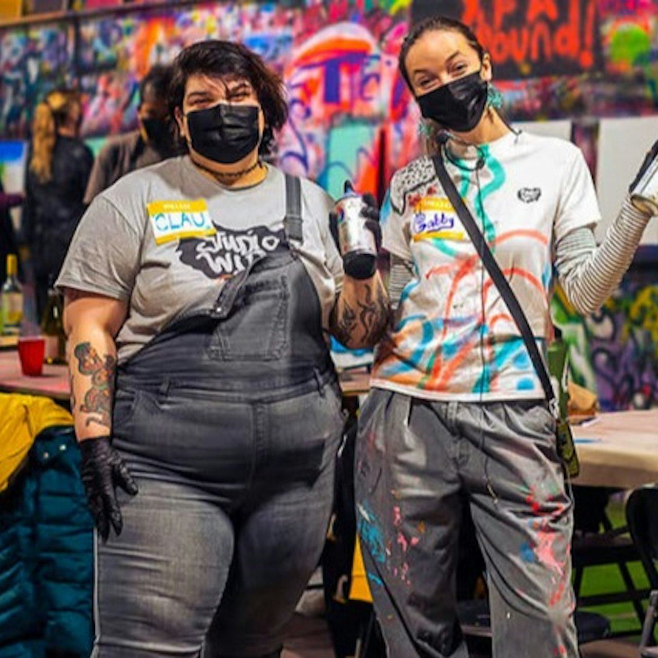 Studio W.I.P. - Uptown Chicago: Spray Paint & Sip Urban Art Workshop