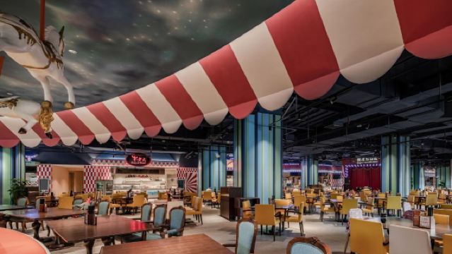 Чжухайский отель-цирк Chimelong International Ocean Kingdom - ваучер на шведский стол в ресторане Gourmet Street: завтрак/обед/ужин