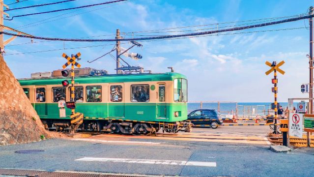 Tokyo Kamakura Enoshima + Kamakura High School Front with Enoshima Electric Railway Experience + Tsurugaoka Hachimangu 1-day Tour