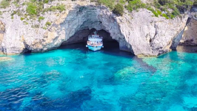 Paxos & Antipaxos Blue Caves Cruise (Lakka Village) From Corfu Port
