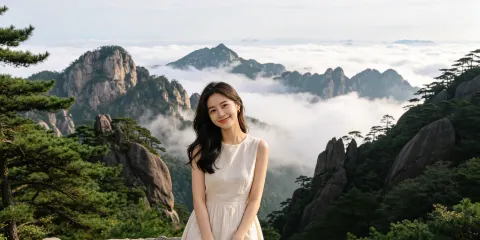黃山風景區一日遊●門票+景交車+保險●屯溪上門接●純玩旅行團