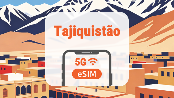 Tajiquistão 5G eSIM | Rede Dupla • Todos os AI & TikTok | 1–30 Dias | Código QR