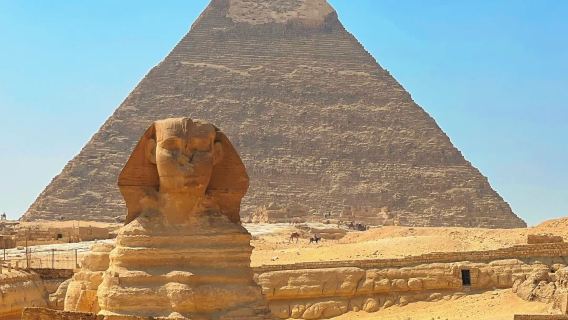 جولة يومية في القاهرة | أهرامات الجيزة + تمثال أبو الهول بالجيزة مع خدمة نقل خاص