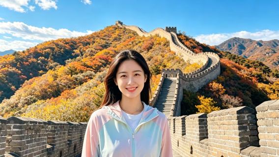 Mutianyu Great Wall boutique small group tour & 15-person small group tour, including pick-up and drop-off, and chairlift/slide tickets.
