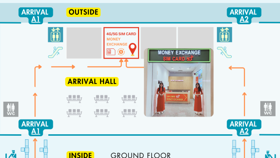 베트남 4G/5G SIM 카드 | 하노이 - 노이바이 국제 공항에서 쉽게 수령 가능