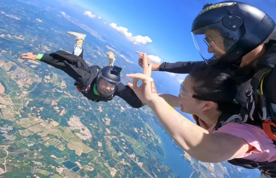 浙江金華橫店跳傘橫店熱氣球跳傘固定翼飛機跳傘3-4千米高空跳傘【4000米固定翼飛機跳傘/2800米熱氣球跳傘】