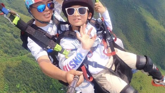 重慶國際滑翔傘營地滑翔傘飛行體驗【飛行高度800公尺+專業教練+贈送GoPro視訊】