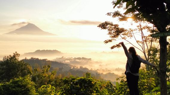 Sunrise Punthuk Setumbu, Borobudur Temple and Prambanan Temple | Multilingual