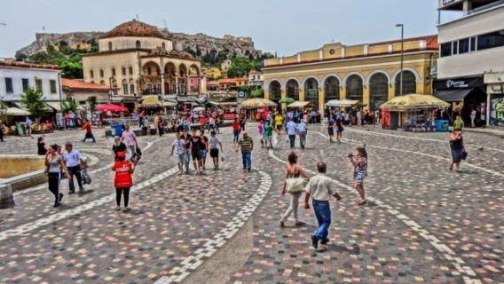 Recorrido gastronómico en Segway con souvlaki en Atenas