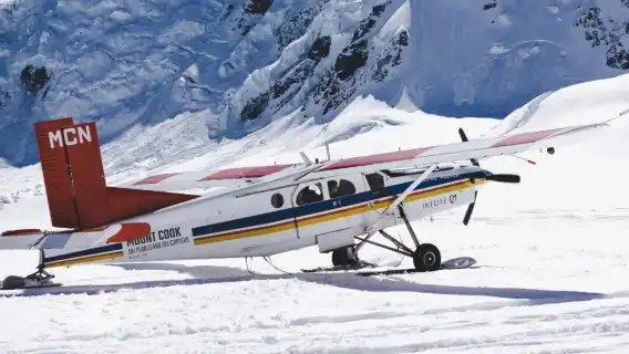 New Zealand Aoraki / Mount Cook fixed-wing aircraft Tasman Glacier sightseeing - 55 min - includes glacier landing