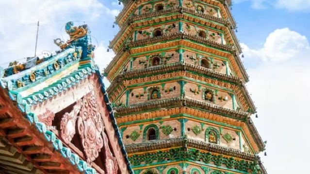 lawatan sehari kongsi kenderaan ke Kuasa Guang Sheng di bandar Linfen, Shanxi