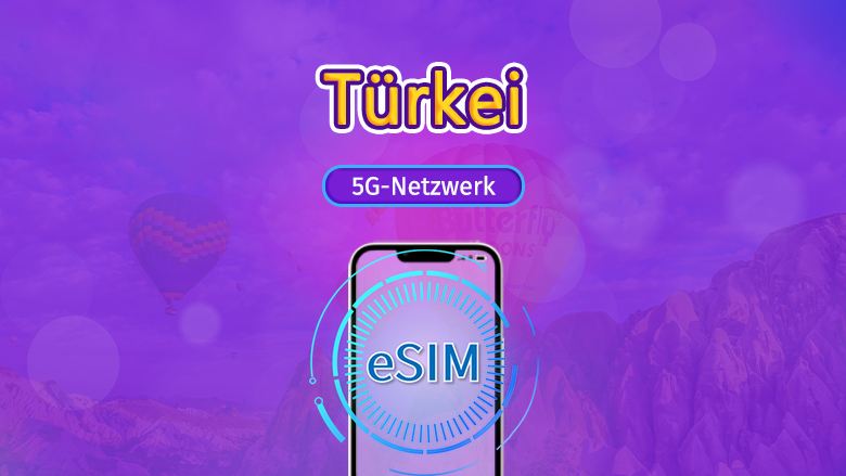 Türkei | 5G/4G eSIM | Tagespass/ Datenvolumen-Paket | Abrechnung nach Kalendertag| 1-30 Tage | QR-Code