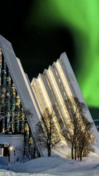 The northernmost McDonald's in Tromso, Norway (the gateway to the Arctic, the capital of the northern lights)