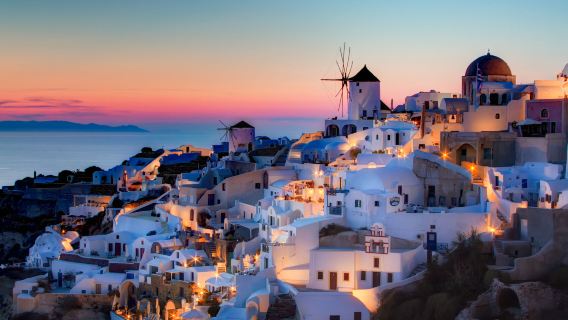 Thira: Heldagsbussrundtur runt ön