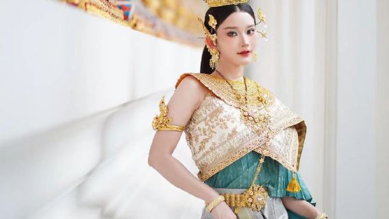 Thailand Bangkok Thai costume one-day rental experience (Thai elegant traditional costume + near Wat Arun)