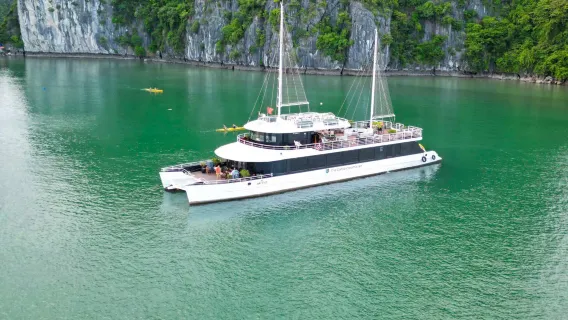 The Catba Catamaran – 6-Hour Lan Ha Bay Adventure from Cat Ba Island
