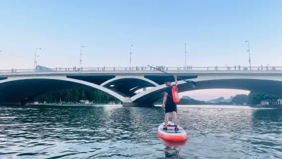 桂林灕江水上基地+象鼻山景區皮艇1-3小時【槳板/皮艇+3小時體驗象鼻山線路】
