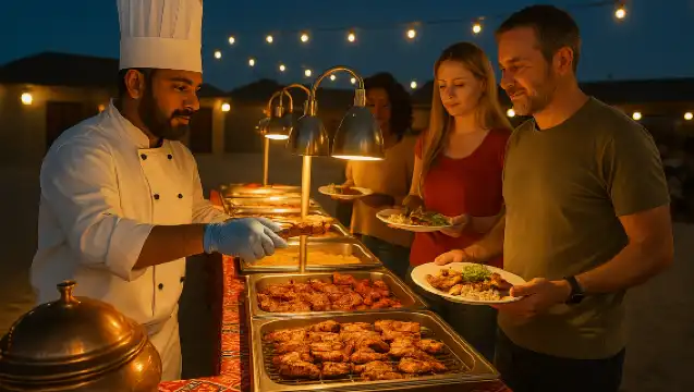 杜拜傍晚沙漠探險含接送服務、滑沙、騎駱駝及燒烤晚餐