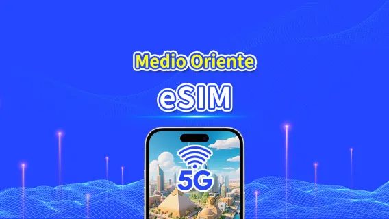 eSIM Medio Oriente | 5G/4G | Pacchetto Dati Giornaliero/Totale | 1–30 giorni | Fatturazione 24 Ore | Codice QR