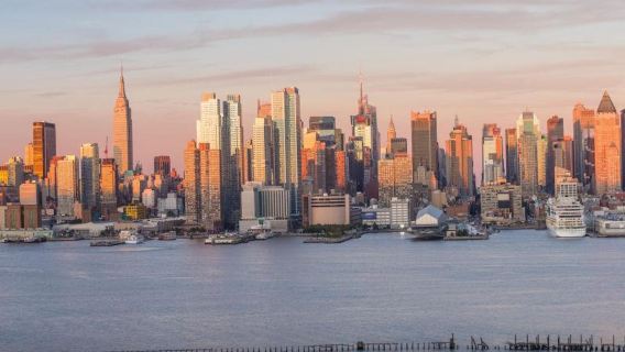 美國紐約洛克之巔觀景台+紐約公共圖書館+哈德遜廣場+曼哈頓