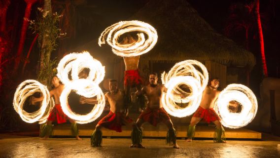Espectáculo Cultural con Cena en la Isla Menú de Fiesta BBQ