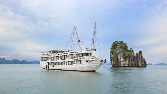 Du Thuyền Qua Đêm Oriental Sails: Khám Phá Vịnh Hạ Long với Hang Sửng Sốt, Hang Luồn & Đảo Titop