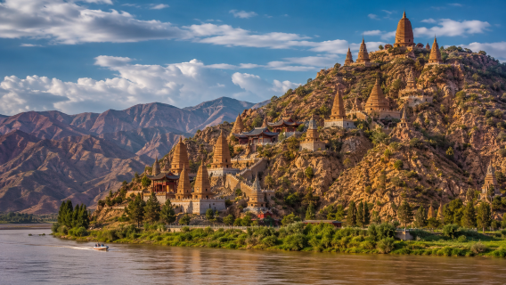 Tour privato di un giorno a Yinchuan: Sito archeologico di Shuidonggou + Canyon del Fiume Giallo di Qingtongxia 