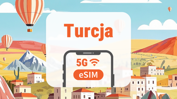 Turcja 5G eSIM | Zasięg we wszystkich 3 sieciach • Wszystkie AI & TikTok | 1–30 dni | Kod QR