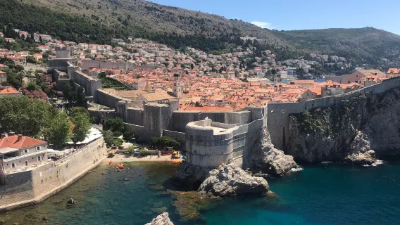 Old Town + city walls + cable car + ancient castle + Banje Beach day tour