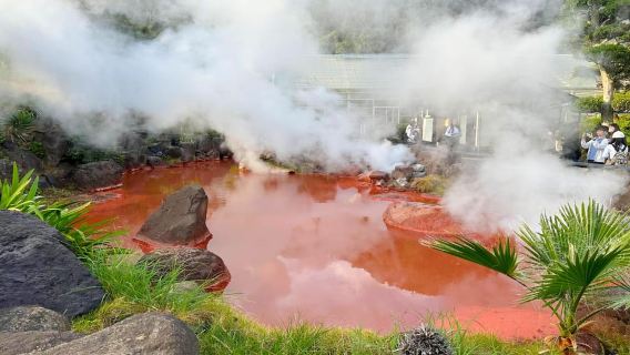 Fukuoka:Frog Temple, Beppu Hell Springs Tickets Incl &Yufuin