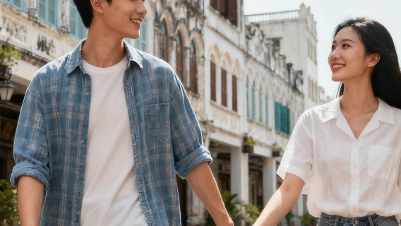 海口騎樓老街旅拍【現場收片【全精修】精緻旅行攝影親子照情侶閨蜜個人跟拍】