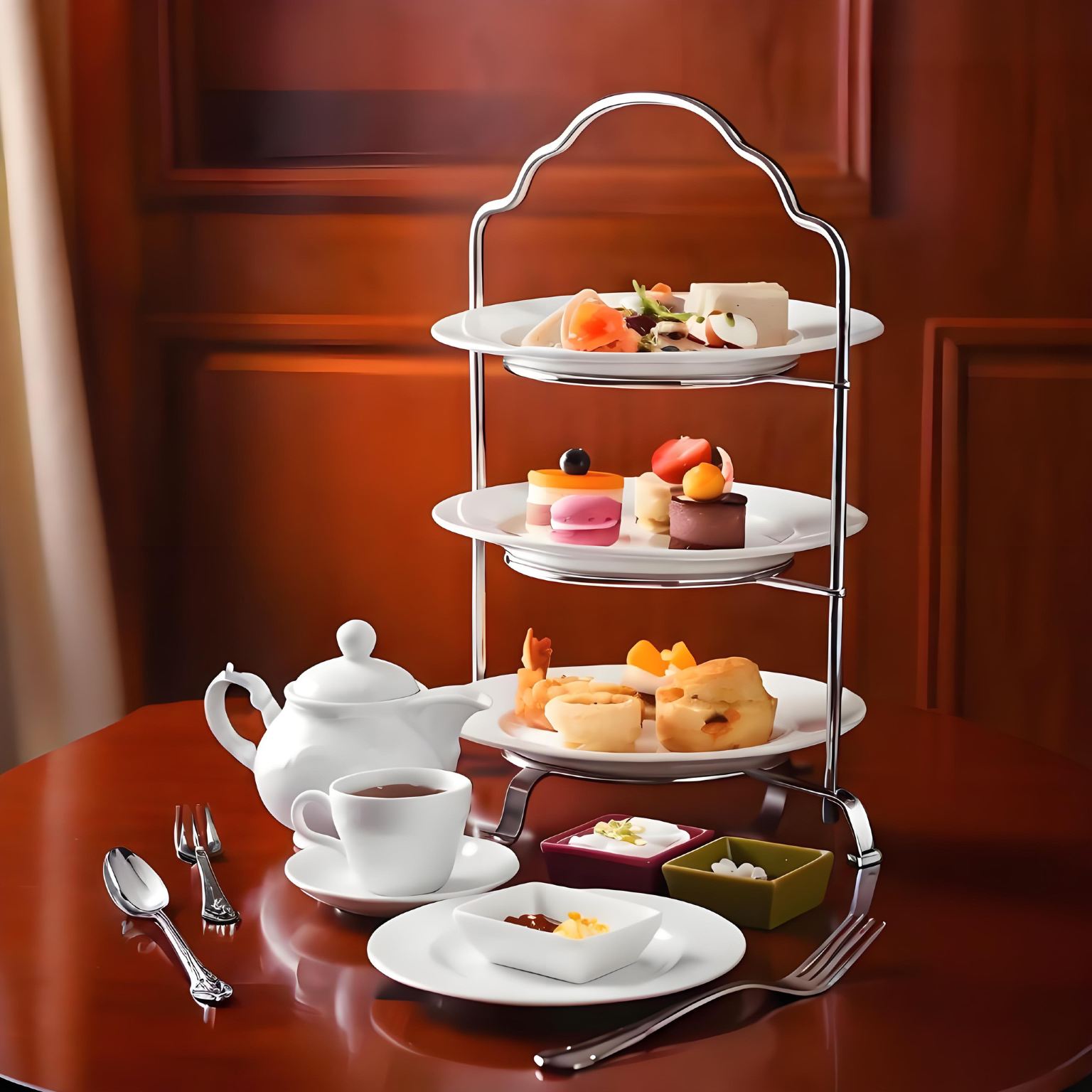 Macau Harbourview Hotel Praha Restaurant afternoon tea set for 2 guests