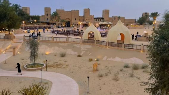 Dubai Wüstencamp mit Dünenbashing inkl. Hoteltransfer, Abendessen, Falkeninteraktion, Kamelreiten und Unterhaltungsshows