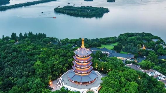 Business Vehicle | Optional English Guide | Departing from Hangzhou: West Lake + Cruise + Leifeng Tower + Lingyin Temple