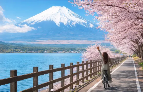 富士山六大景點·春日賞櫻一日遊·河口湖·山中湖·羅森·日川時計店