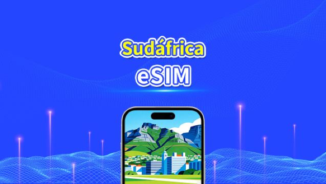 eSIM de Sudáfrica | 4G | red de alta velocidad | Paquete de datos diario/total | Facturación de 24 horas | 1-30 días | código QR