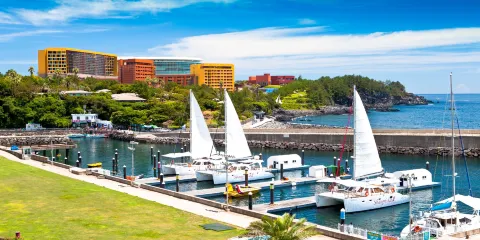 濟州島豪華小團一日遊|遊艇海釣+涯月日落+上門接送【贈禮品】