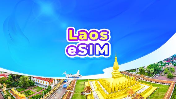 Laos 5G eSIM | Pas Harian/Pakej Data Keseluruhan | Pengebilan 24 Jam | 1–30 Hari | Kod QR