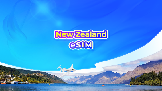 eSIM 5G New Zealand | Gói ngày/Gói dung lượng | Tính phí theo 24 giờ | Mã QR