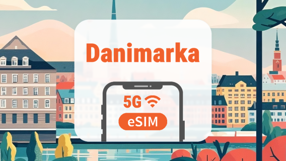 Danimarka 5G eSIM | Çift Şebeke • Tüm AI & TikTok | 1–30 Gün | QR Kod