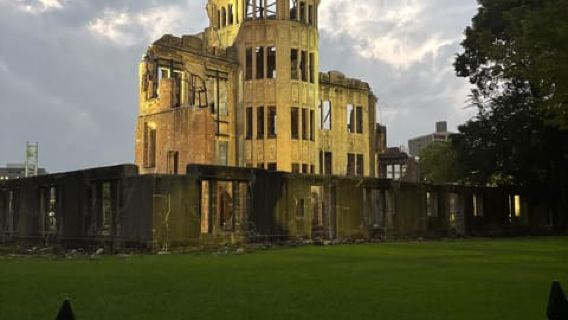 Hiroshiman rauhanpuisto ja atomipommikupoli - auringonlaskun ja yön ryhmäkiertue