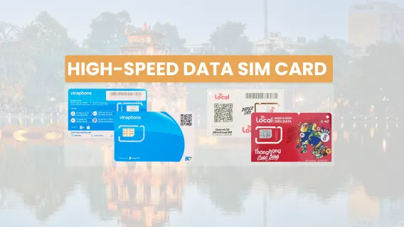 越南4G/5G SIM卡（河內-內排國際機場領取）